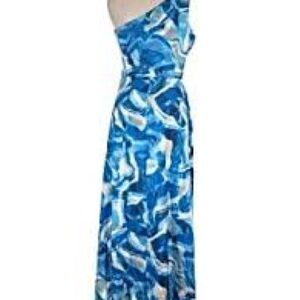 Island Blue Patterned Dress